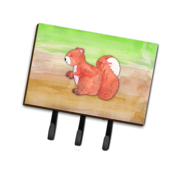 Carolines Treasures Squirrel Watercolor Leash or Key Holder BB7431TH68 - main